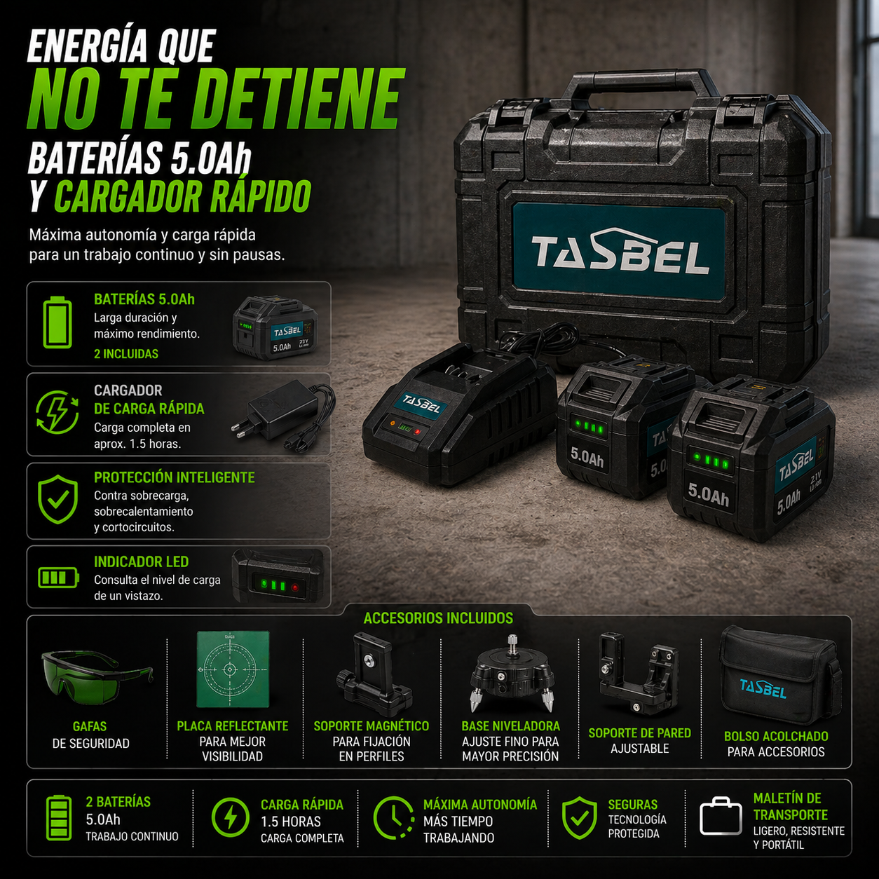 Nivel Laser 16 Lineas Autonivelante TB Con Accesorios